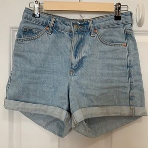 Top Shop Mom Jean Shorts
